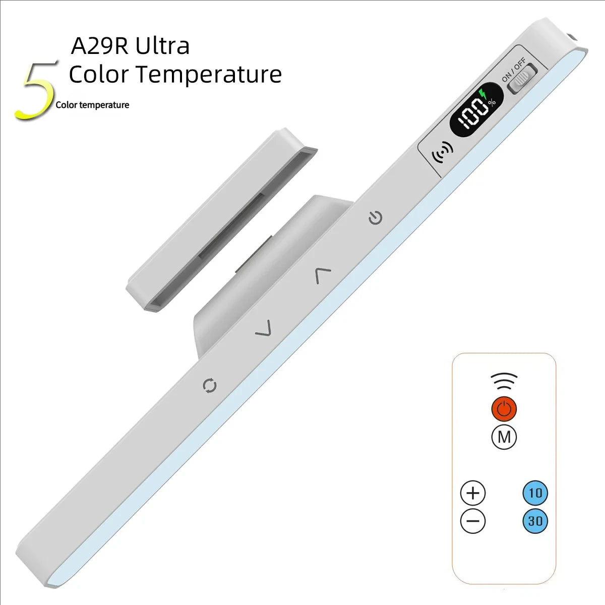 Rechargeable Magnetic LED Desk Lamp – Touch Control Night Light