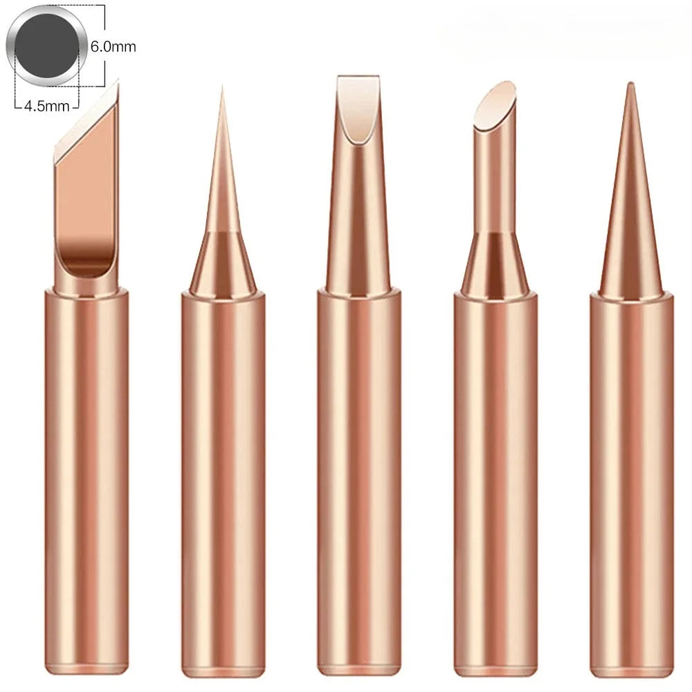 Soldering Iron Copper Tip Set - 900M (5pcs)