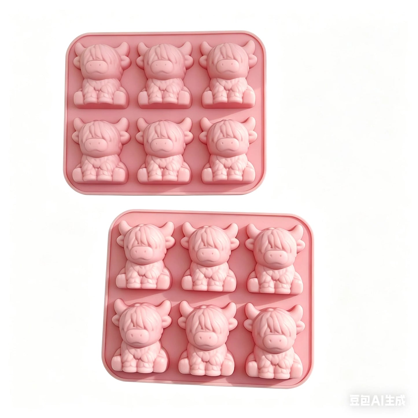 Highland Cow Silicone Ice Cube Mould – Cute 3D Ice Tray for Drinks & Cocktails