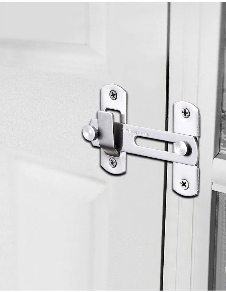 Sliding Barn Door Latch – Heavy Duty Right Angle Hook & Eye Lock for Doors, Gates & Cabinets
