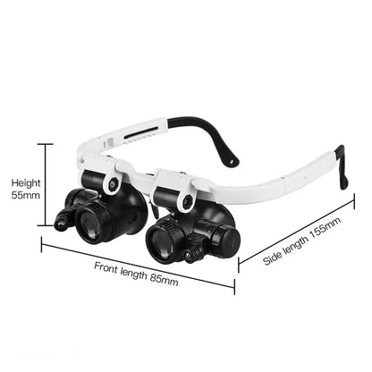 LED Magnifying Glasses – 8X/15X/23X Telescopic Watch & Jewlery Repair Loupe