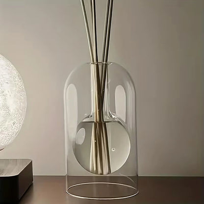 Glass Reed Diffuser Bottle – Decorative Aromatherapy Vase