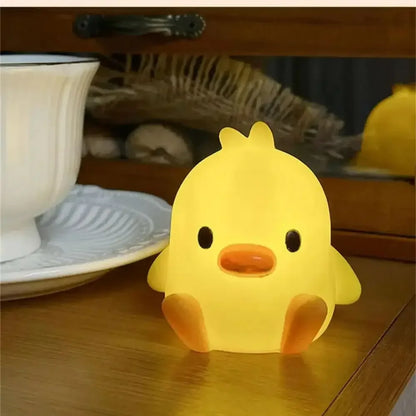 Duck & Chicken Night Light – Mini Rechargeable Bedside Lamp for Kids