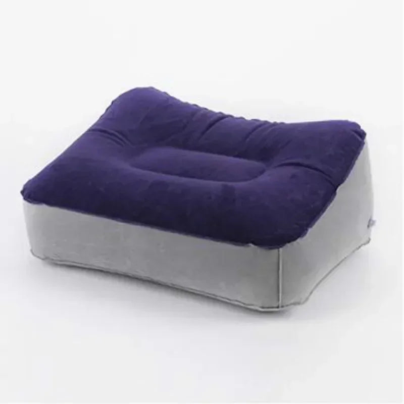 Inflatable Travel Footrest Pillow – Adjustable Airplane, Car & Bus Leg Rest