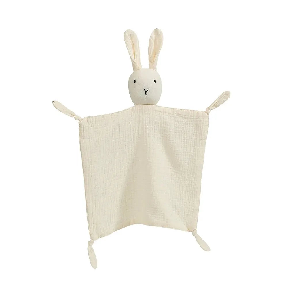 Cotton Muslin Baby Comforter – Soft Newborn Security Blanket & Cuddle Toy