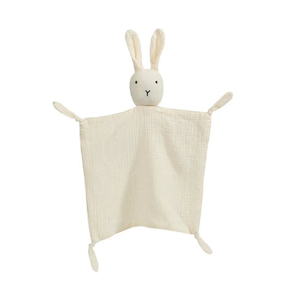 Cotton Muslin Baby Comforter – Soft Newborn Security Blanket & Cuddle Toy