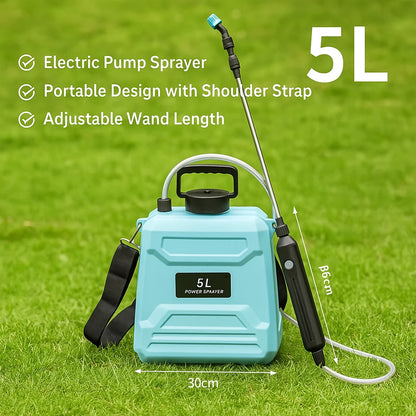 Rechargeable Electric Garden Sprayer – 5L/8L Portable Pressure Spray Tank