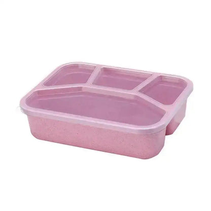 4-Compartment Bento Lunch Box – Leak-Resistant Microwave & Dishwasher Safe Meal Container