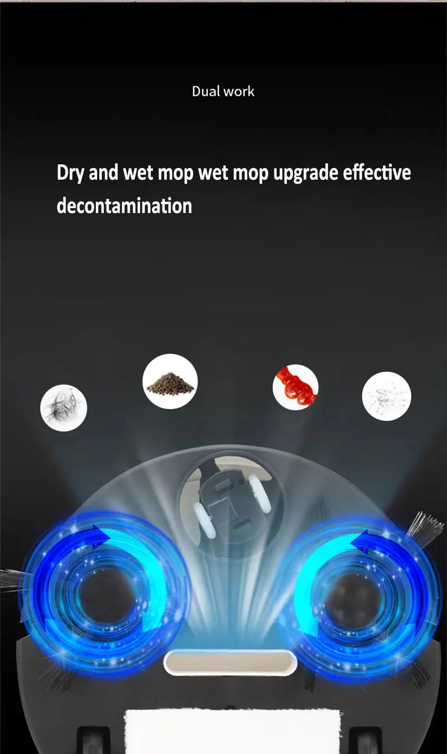 Mini Smart Robot Vacuum Cleaner – USB Rechargeable 3-in-1 Sweeper & Mop