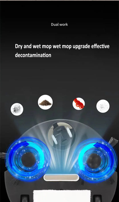 Mini Smart Robot Vacuum Cleaner – USB Rechargeable 3-in-1 Sweeper & Mop