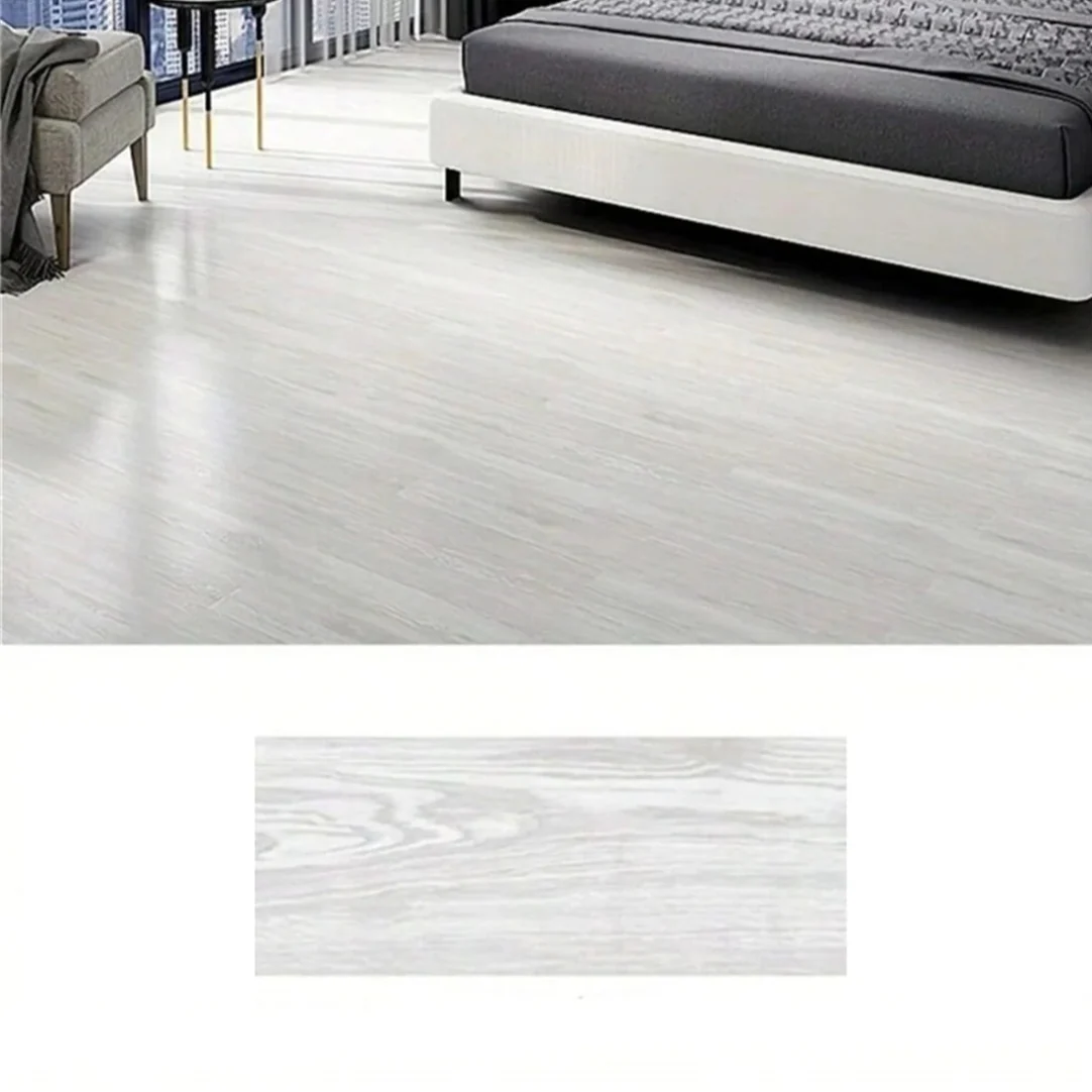 PVC Wood Grain Self-Adhesive Floor Tiles – 40x15cm (10Pcs) (available in 8 designs)