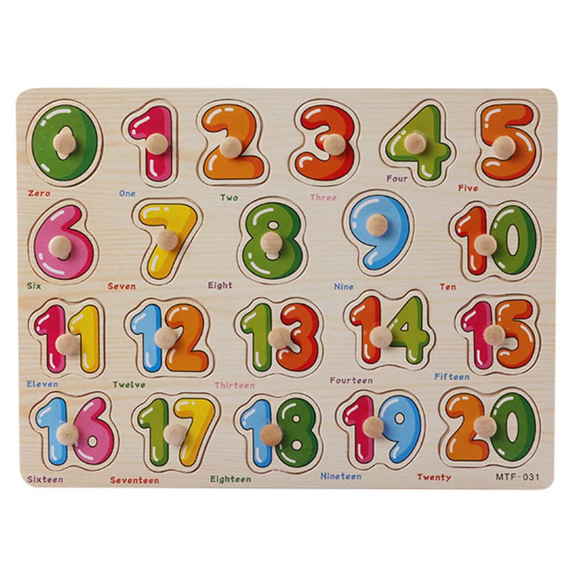 Montessori Wooden Animal Puzzle Board – Educational Learning Toy (1–3 Years)