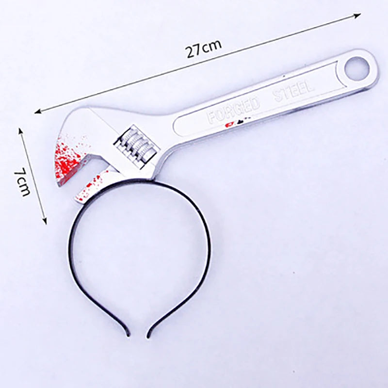 Halloween Fake Knife Headband – 3D Horror Costume Hair Accessory