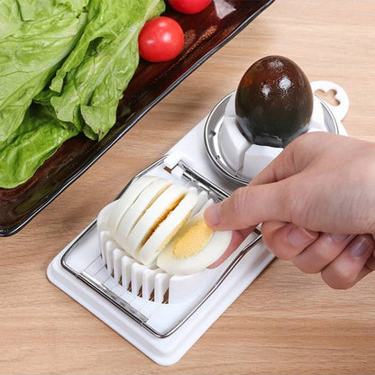 2-in-1 Egg Slicer – Stainless Steel Wire Egg Cutter
