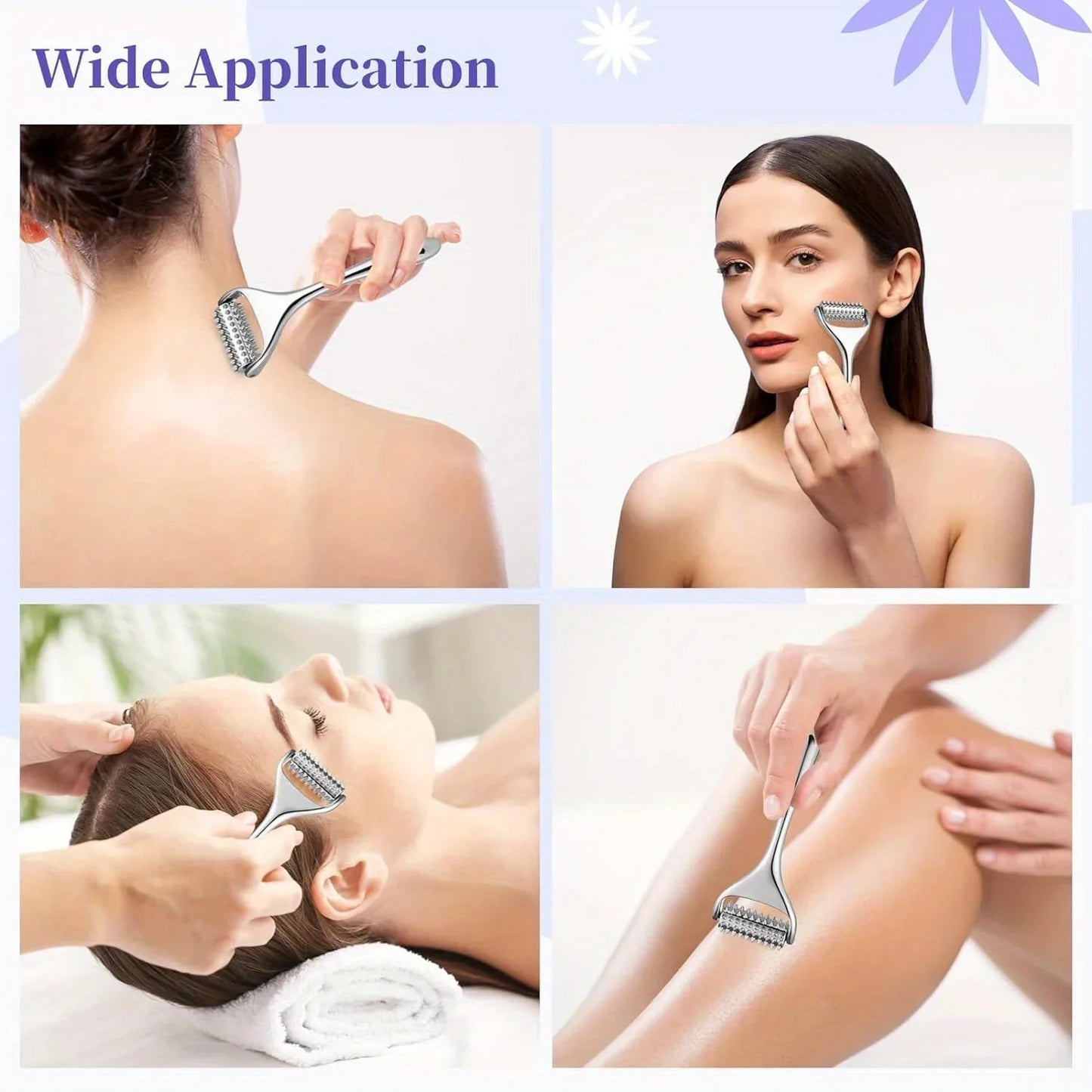 Stainless Steel Ice Roller Beauty Stick – Cooling Face & Eye Massager for Daily Skincare