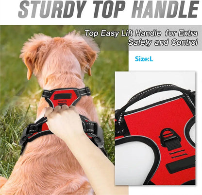 Heavy Duty Dog Harness – Reflective, Adjustable & Easy Control