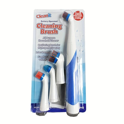 Electric Cleaning Brush Set – 4-in-1 Multi-Surface Power Scrubber