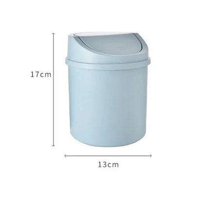 Mini Desktop Rubbish Bin with Flip Lid – Small Plastic Waste Bin for Desk, Bedroom & Bathroom