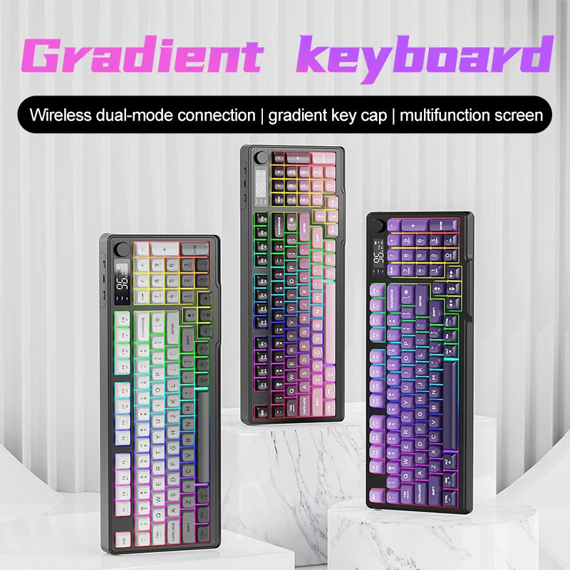 M96 Wireless Gaming Keyboard – Smart Screen Mechanical-Style Keyboard