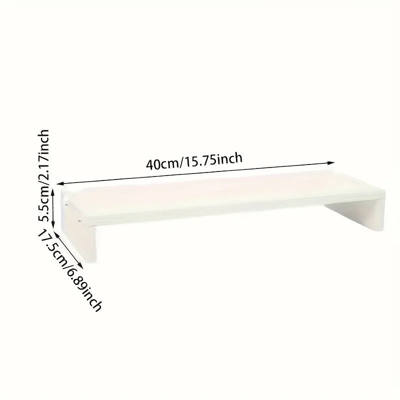 Wooden Monitor & Laptop Stand – Desktop Riser & Storage Shelf