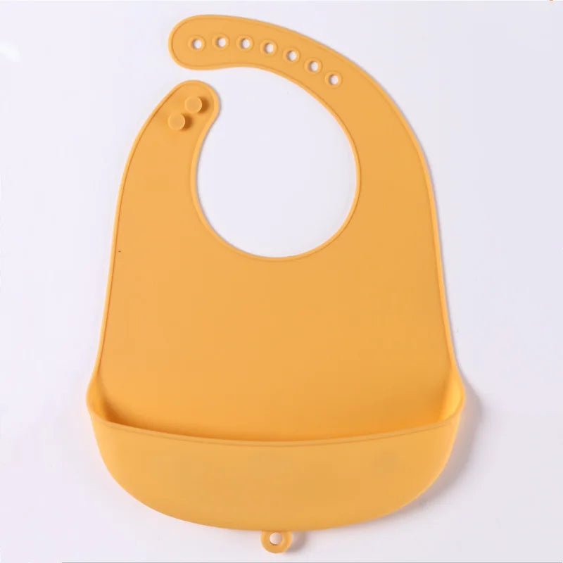 Silicone Baby Bib – Waterproof Food Catching Feeding Bib