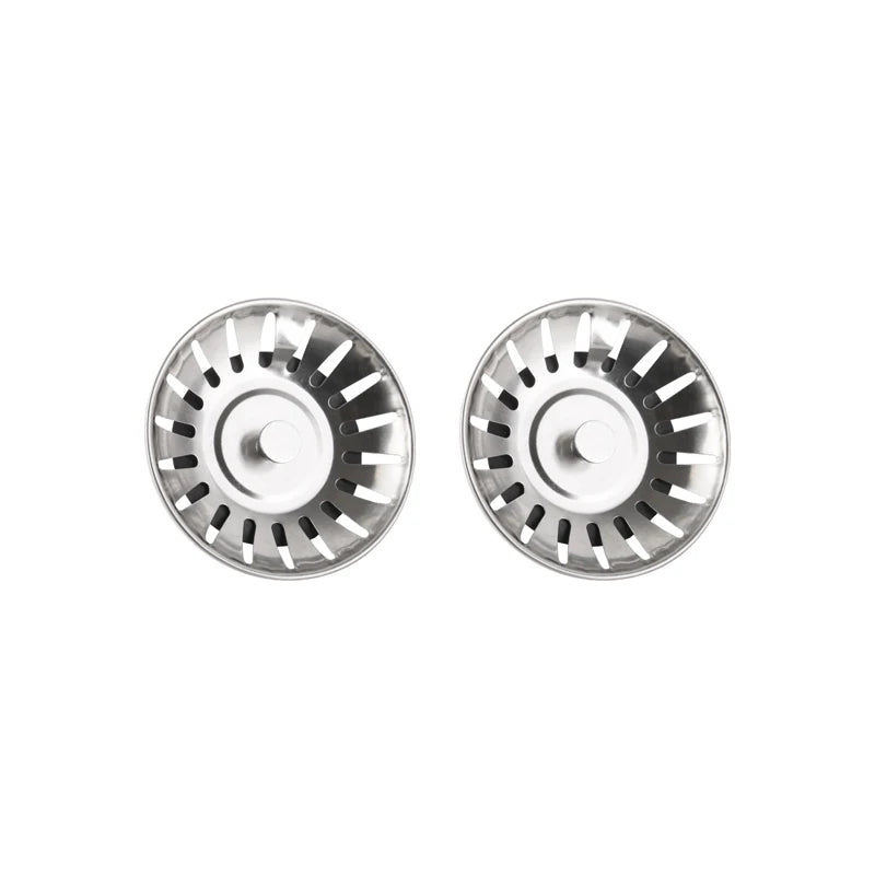 2-in-1 Kitchen Sink Strainer & Stopper – Stainless Steel Drain Waste Filters