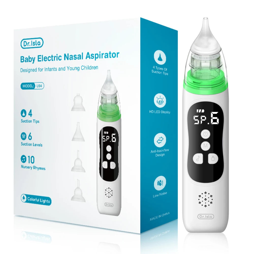 Electric Baby Nasal Aspirator – Adjustable Suction Nose Cleaner
