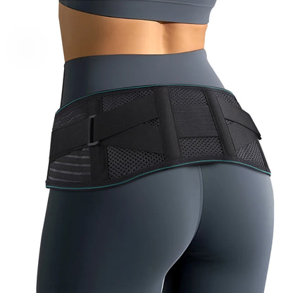 Adjustable Lumbar Support Belt – Breathable Lower Back Brace