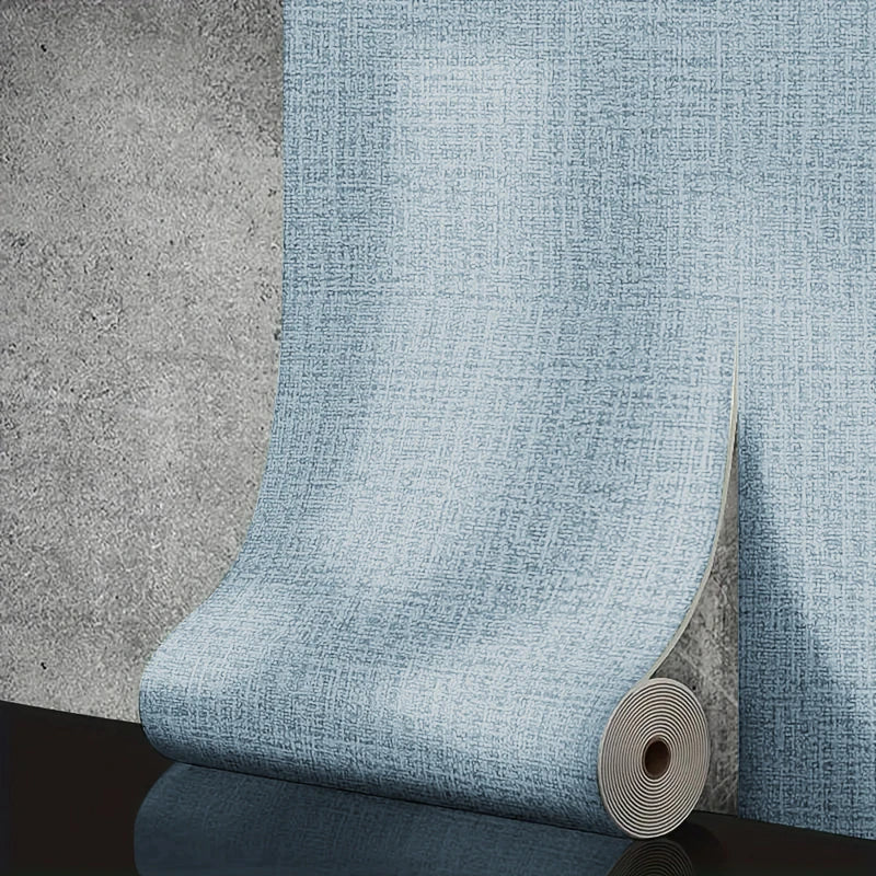 3D Linen Waterproof Self-Adhesive Wall Paper (5 colours available)