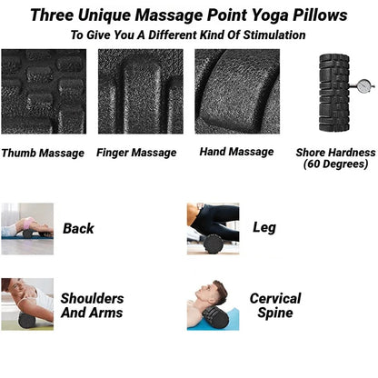 High-Density Foam Roller – Deep Tissue Muscle Recovery & Massage Roller (33cm)