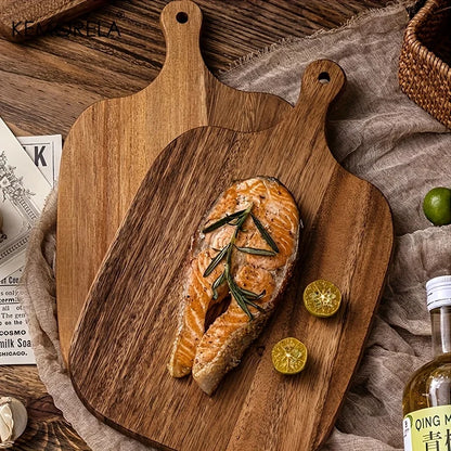 Wooden Serving Board – Durable Cutting Board for Bread, Cheese & Fruit