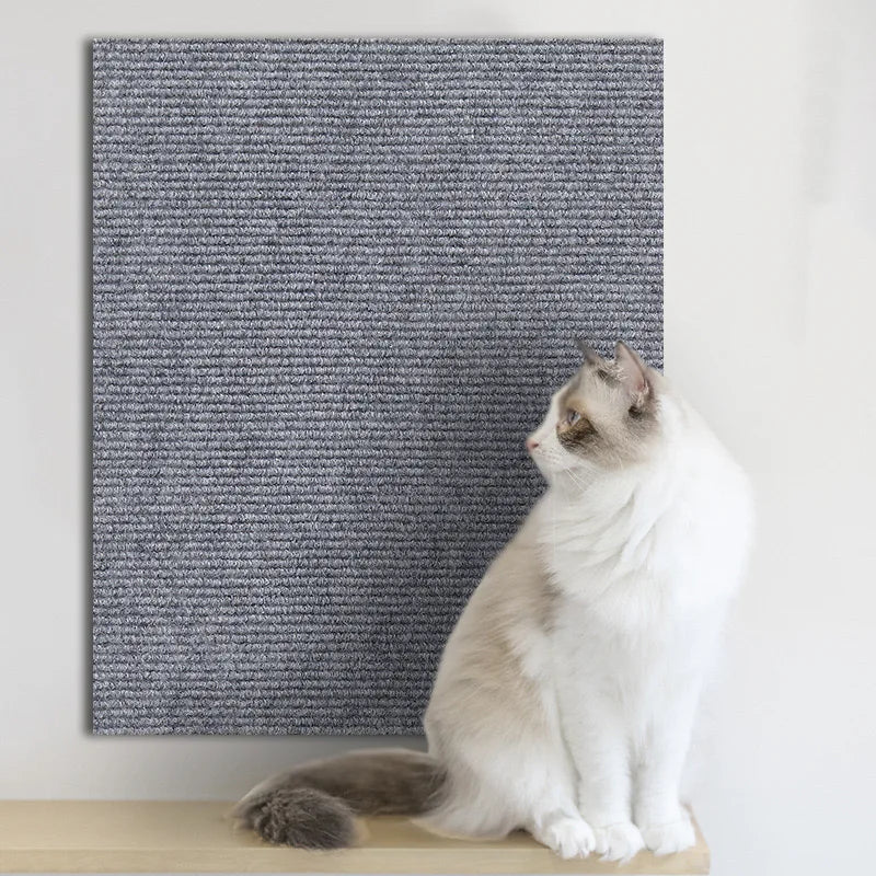 Self-Adhesive Cat Scratching Mat – Trimmable Furniture & Wall Protector