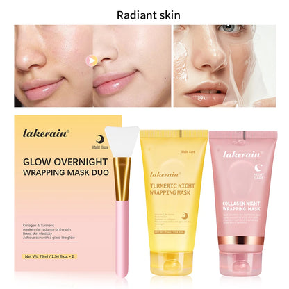 Korean Collagen Overnight Peel-Off Mask – Hydrating & Firming Skin Treatment