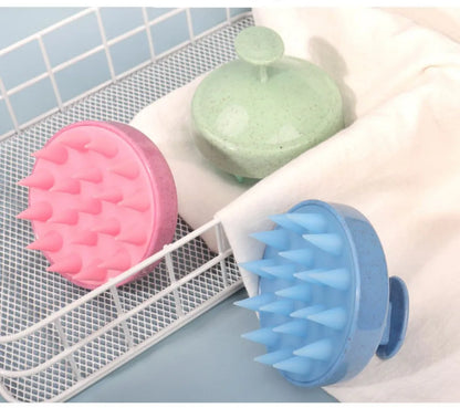 Silicone Scalp Shampoo Brush – Hair & Scalp Massage Shower Brush