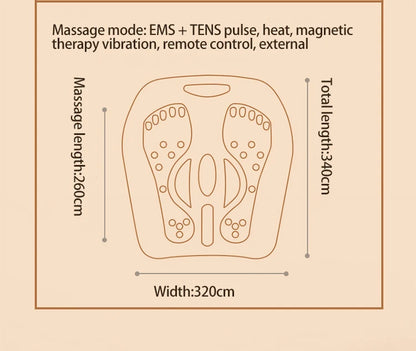 Vibration Foot & Leg Massager with Heat – Adjustable Electric Relaxation Machine with Remote Control