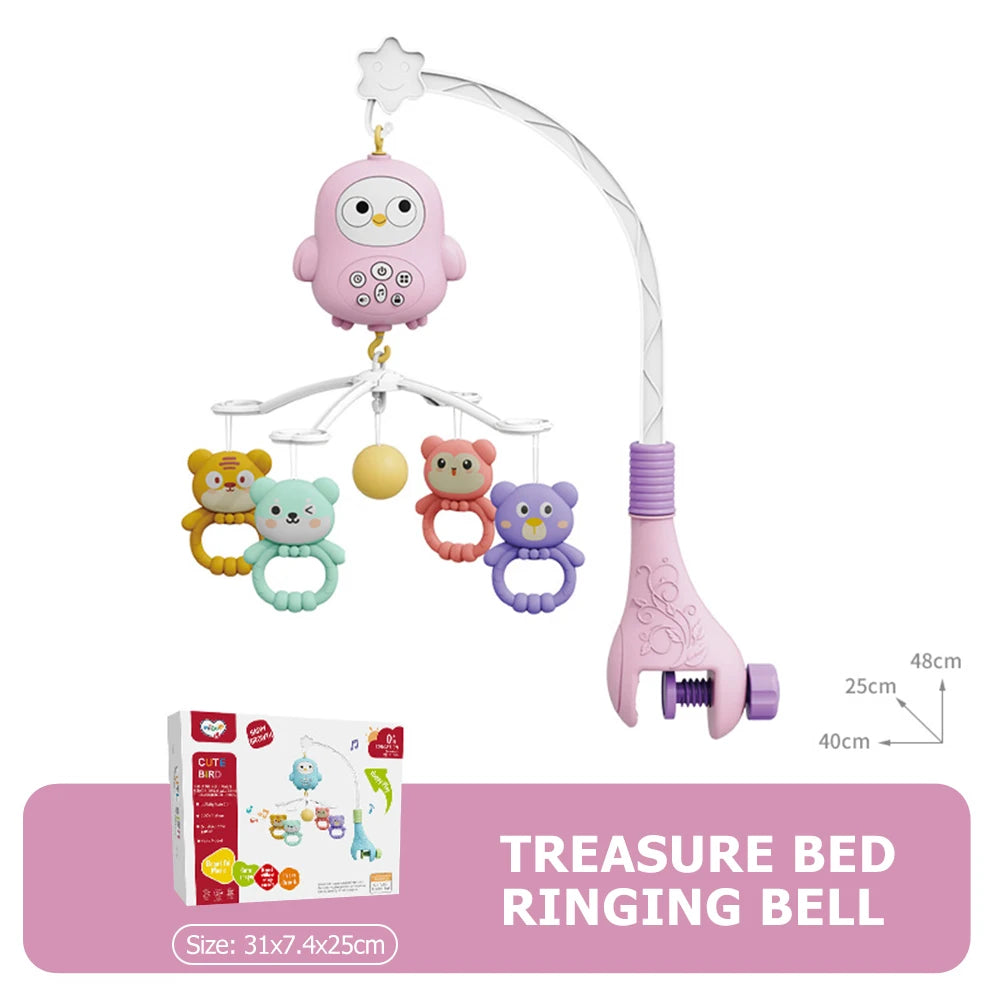 Musical Rotating Cot Mobile with Remote Control