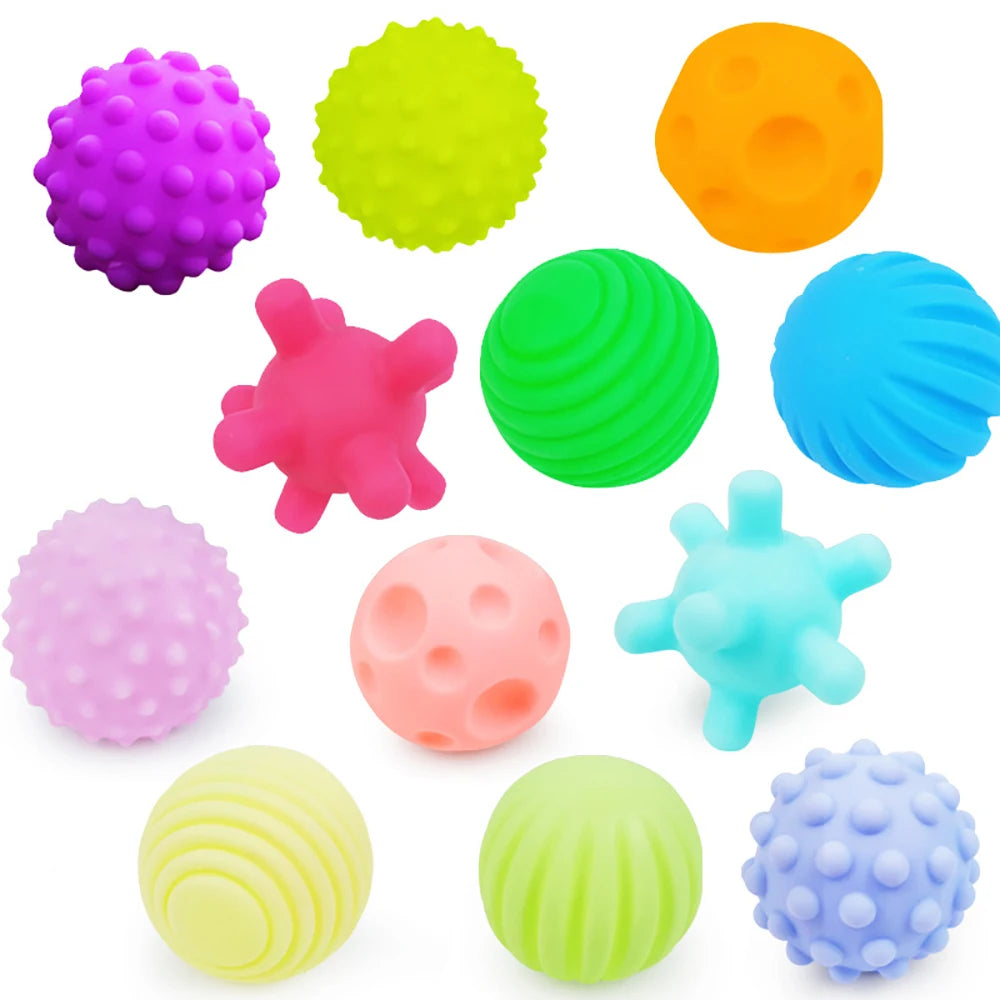 6-Piece Baby Sensory Ball Set – Soft Textured Touch & Grip Toys