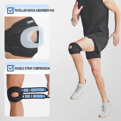 Adjustable Patella Knee Strap with Gel Pad – Knee Support for Exercise & Everyday Comfort