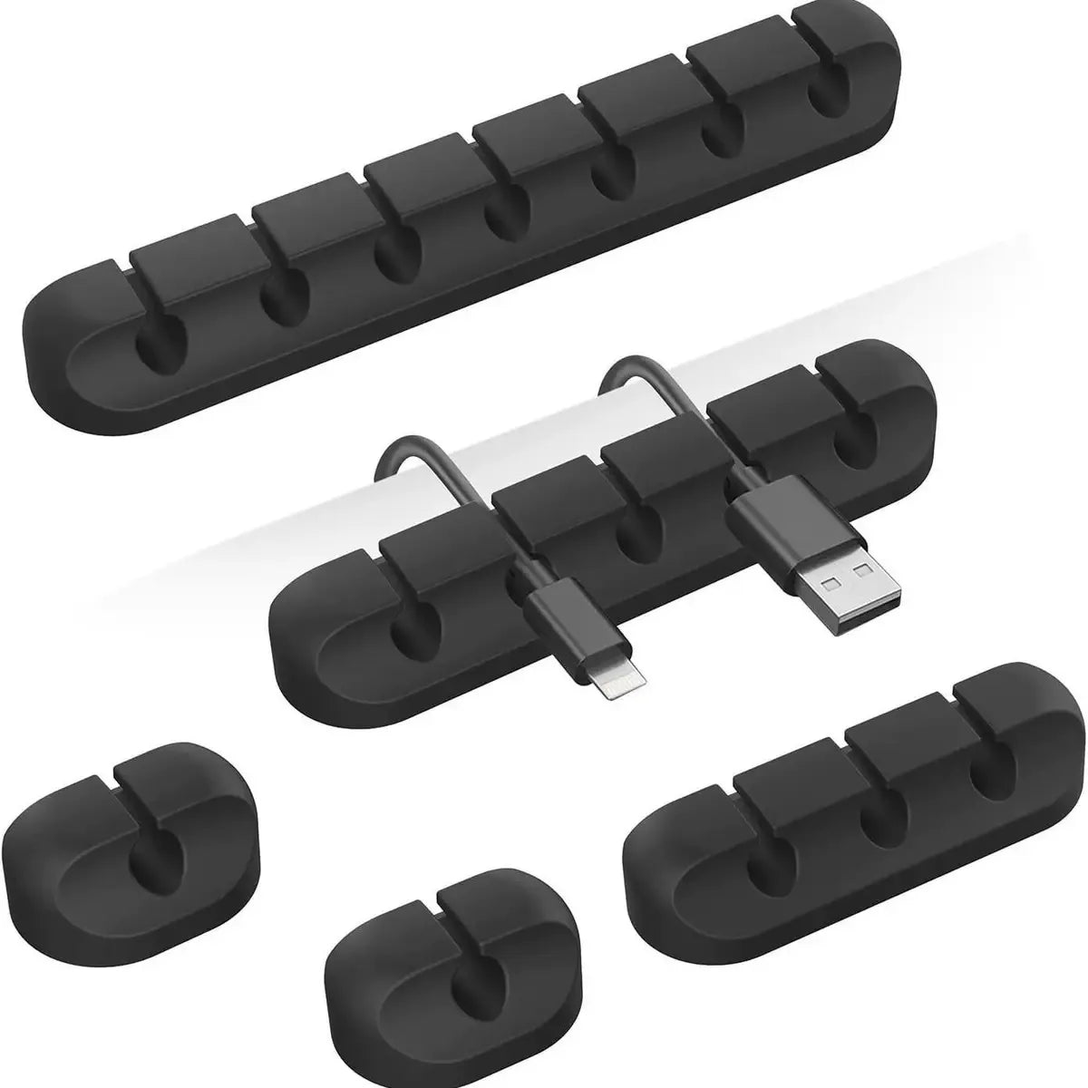 Adhesive Cable Clips – Self-Adhesive Cord Organisers for Desk, Charging & Home Office