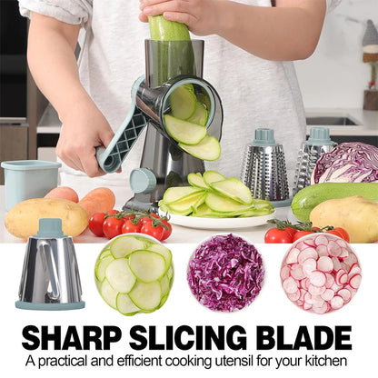 3-in-1 Manual Rotary Cheese Grater