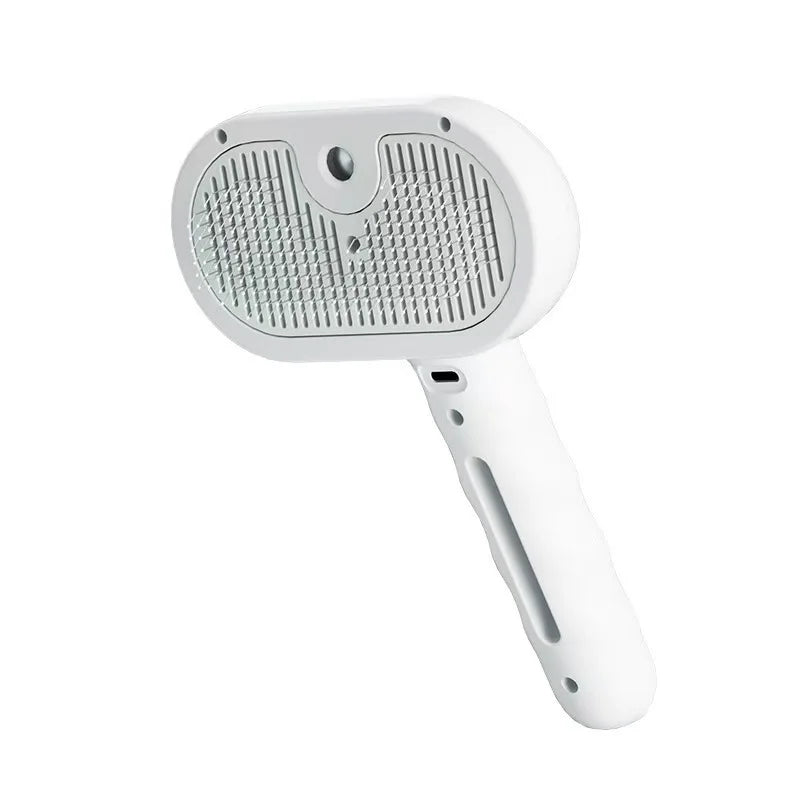 Electric Steam Pet Brush – 3-in-1 Grooming Tool for Dogs & Cats