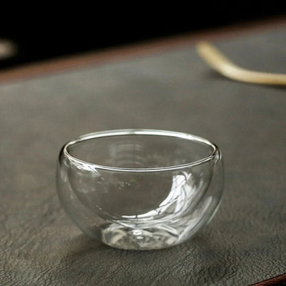 Double Wall Glass Tea Cups – 2 or 6 Piece Borosilicate Cup Set