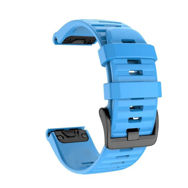 QuickFit Silicone Strap for the Garmin Descent MK1/MK2/MK2i, Enduro/2, Tactix Delta (26mm) (10 colours available)