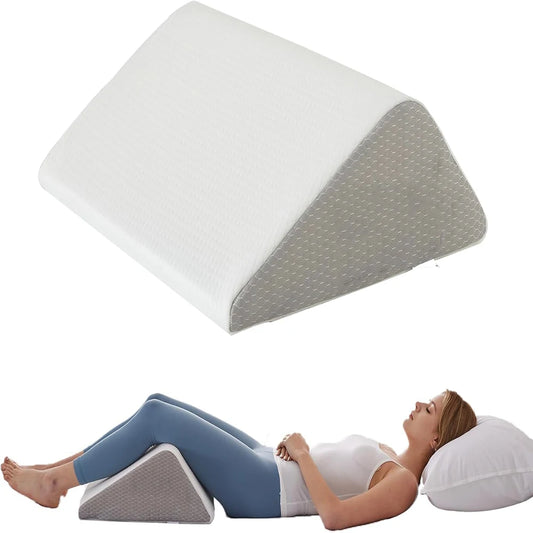 Memory Foam Positioning Wedge Pillow – Body Support Cushion for Sleeping, Leg, Knee & Back Comfort