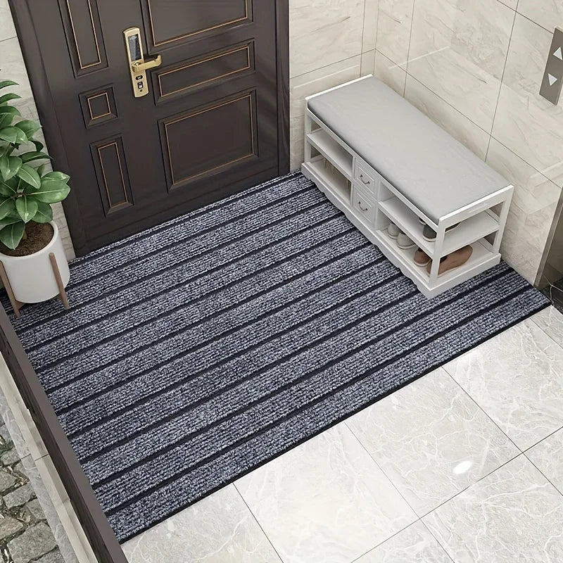 Striped Non-Slip Absorbent Floor Rug – Kitchen, Hallway & Entrance Mat