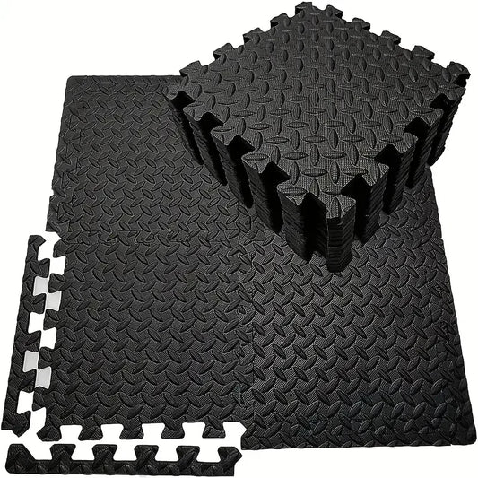 16-Piece Interlocking Gym Floor Mats – 10mm EVA Foam Exercise & Floor Protection Tiles