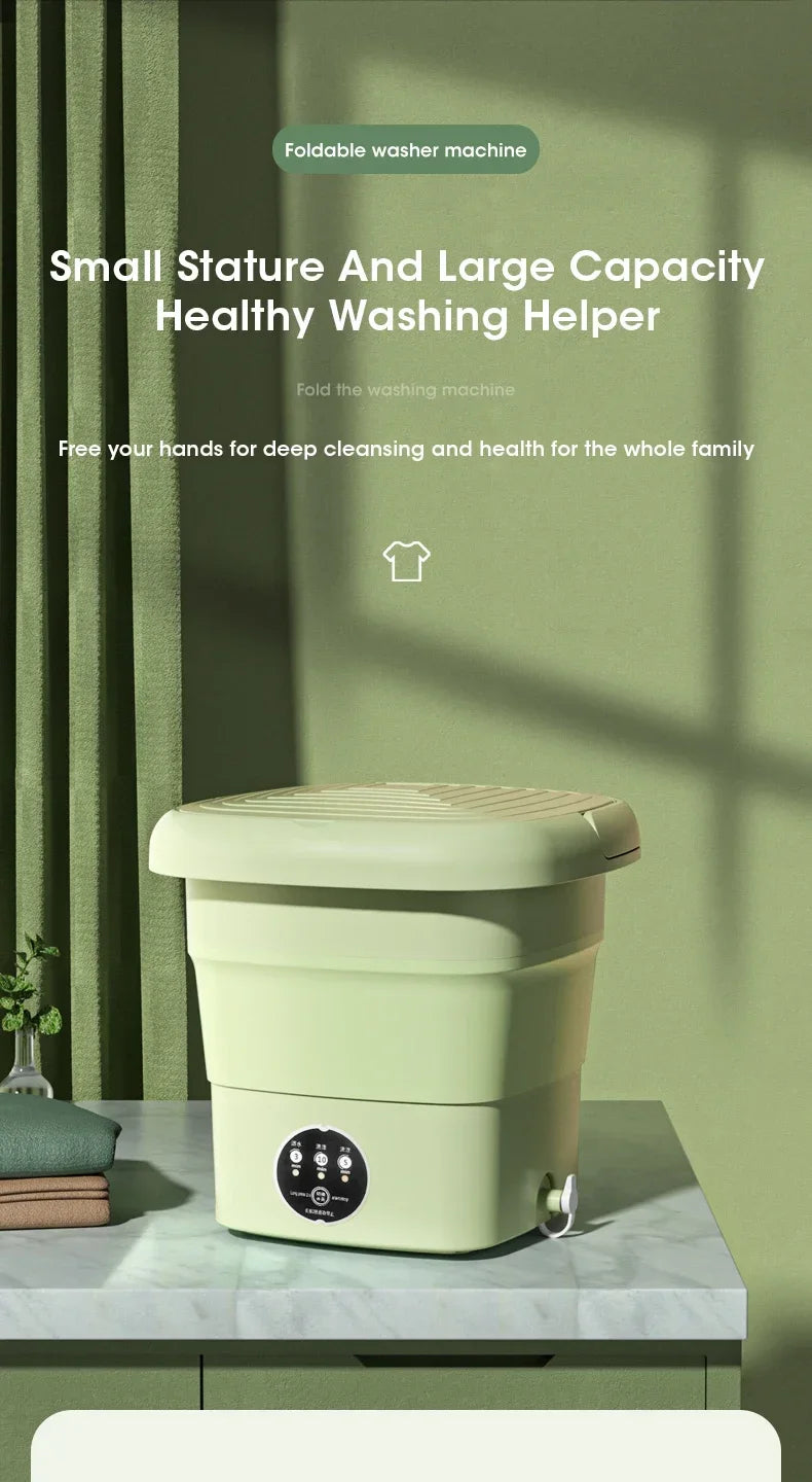 4.5L Portable Folding Washing Machine for Travel & Small Spaces