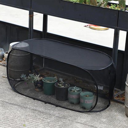 Pop-Up Mesh Plant Protection Cover – 120cm Garden Grow Net for Seedlings & Vegetables