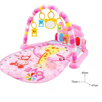 Baby Piano Play Mat Gym – Musical Activity & Tummy Time Toy (0–36 Months)