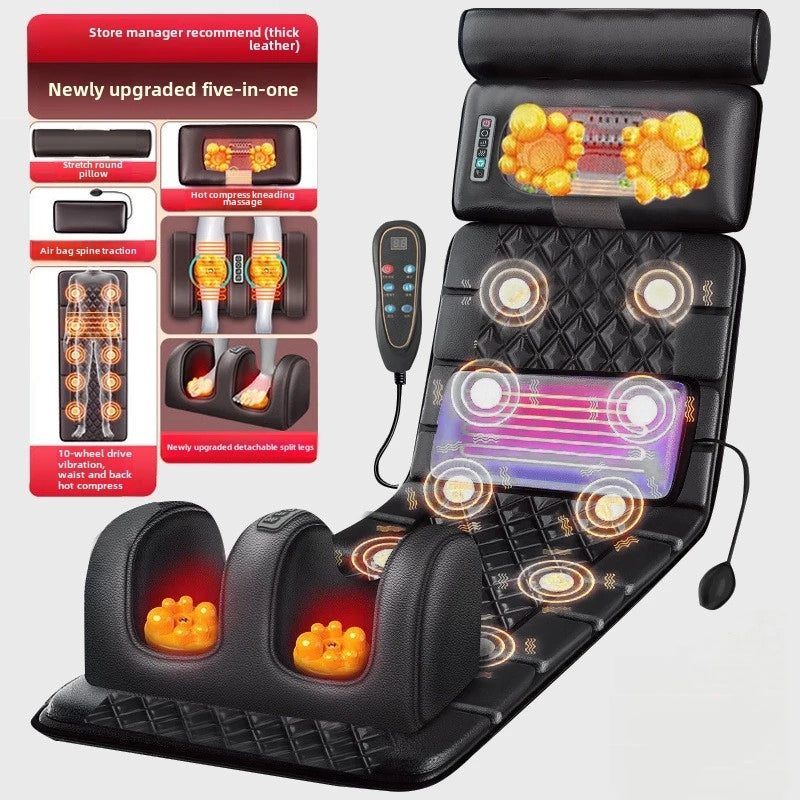Full Body Massage Mattress with Heat – Air Compression & Vibration Massage Mat